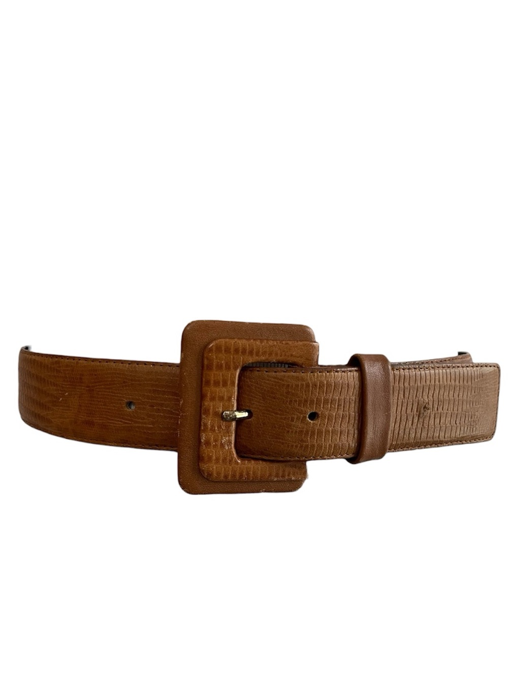 Vintage Leather Embossed Liz Claiborne Belt Size Mesium